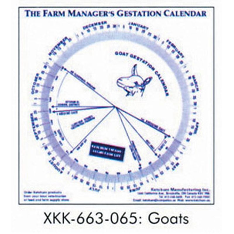 Gestation CalendarGoat Rural Store