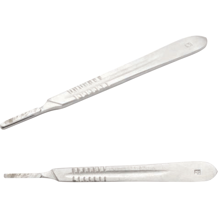 Pack Of 3 Stainless Steel Surgical Scalpel Handles – No. 4 – Fits Blades 20-24 (Made In Pakistan)